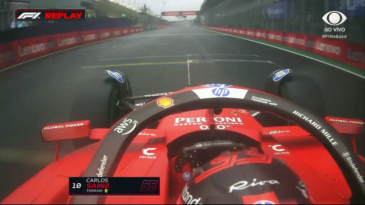F1: Sainz roda na pista nolhada de Interlagos e bate no Q2