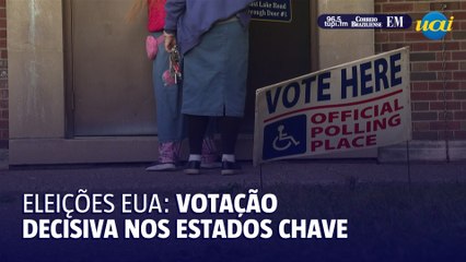 Americanos vão cedo às urnas: movimentação nos estados-pêndulo