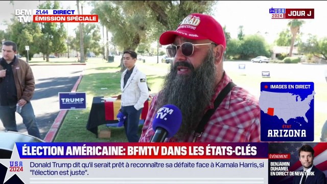 Élections américaines: Ce que j'espère le plus, c'est que tout se passe dans le calme, peu importe le résultat , confie un électeur républicain de l'Arizona