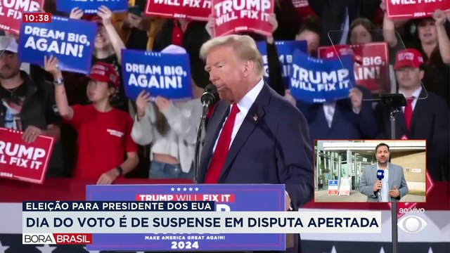 Trump e Kamala têm empate na 1º urna apurada nas eleições nos EUA