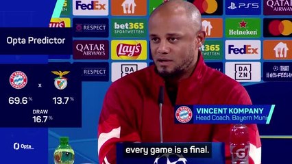 'It's a final for us' - Bayern prepare for Benfica