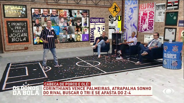 Neto exige banimento de corintiano que jogou cabeça de porco no campo: “Falta de respeito”