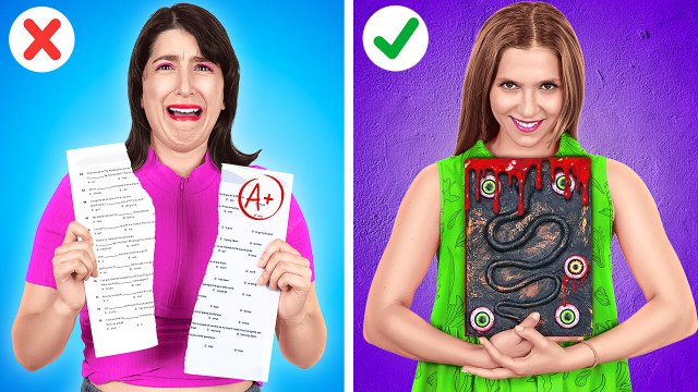NOUVEAU 123 GO! : créations DIY d'Halloween effrayantes et drôles pour vos fournitures scolaires