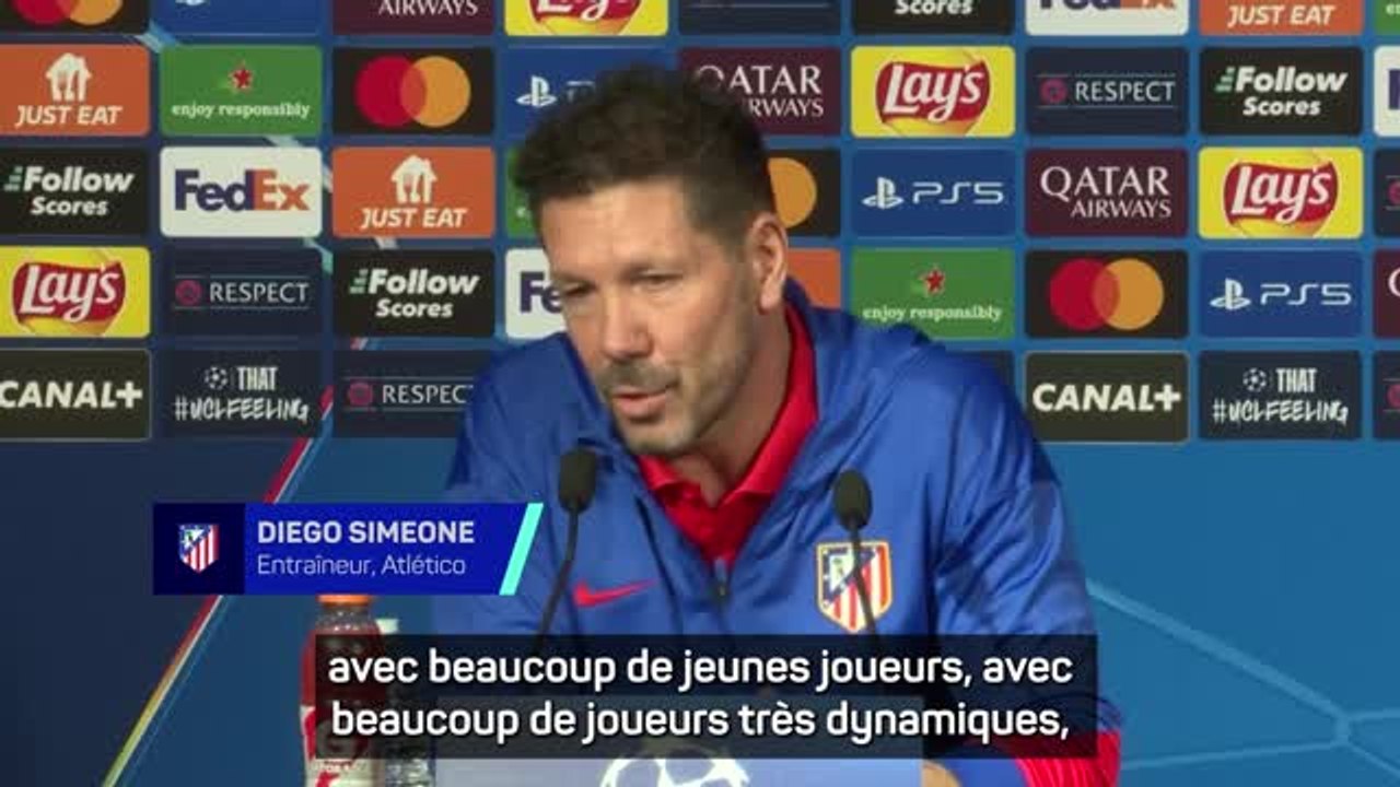 Atlético - Simeone sur le PSG : "Ils incarnent complètement le style de leur entraîneur"