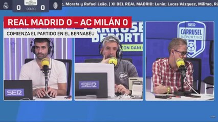 Resumen y goles del Real Madrid 1 - AC Milan 3 | Audio Carrusel