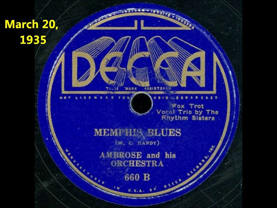 Ambrose and His Orchestra - Memphis Blues (1935)