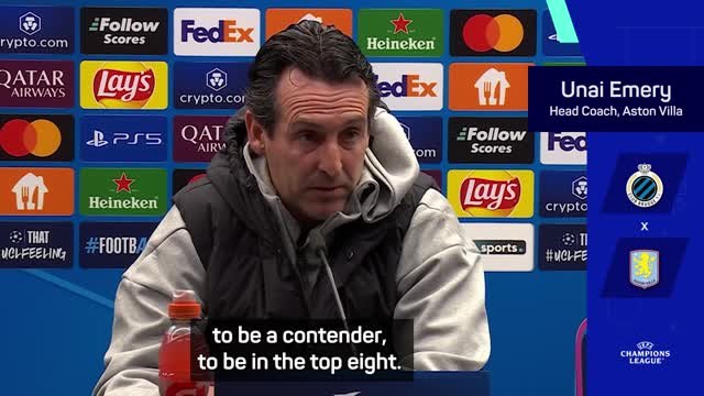 Emery sets Aston Villa Champions League target