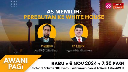 AWANI Pagi : AS Memilih | Perebutan ke White House
