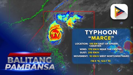 Bagyong #MarcePH, lumakas pa habang papalapit sa northeastern Cagayan