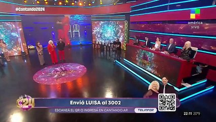 El mal momento de Luisa Albinoni en el Cantando 2024: "Hay que salir de igual forma"