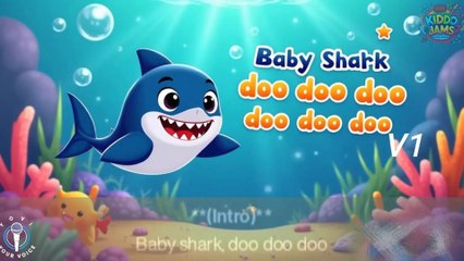 Baby shark With a twist V1 #Babysensory  #BabySharkDance #DaddyShark #GrandmaShark
