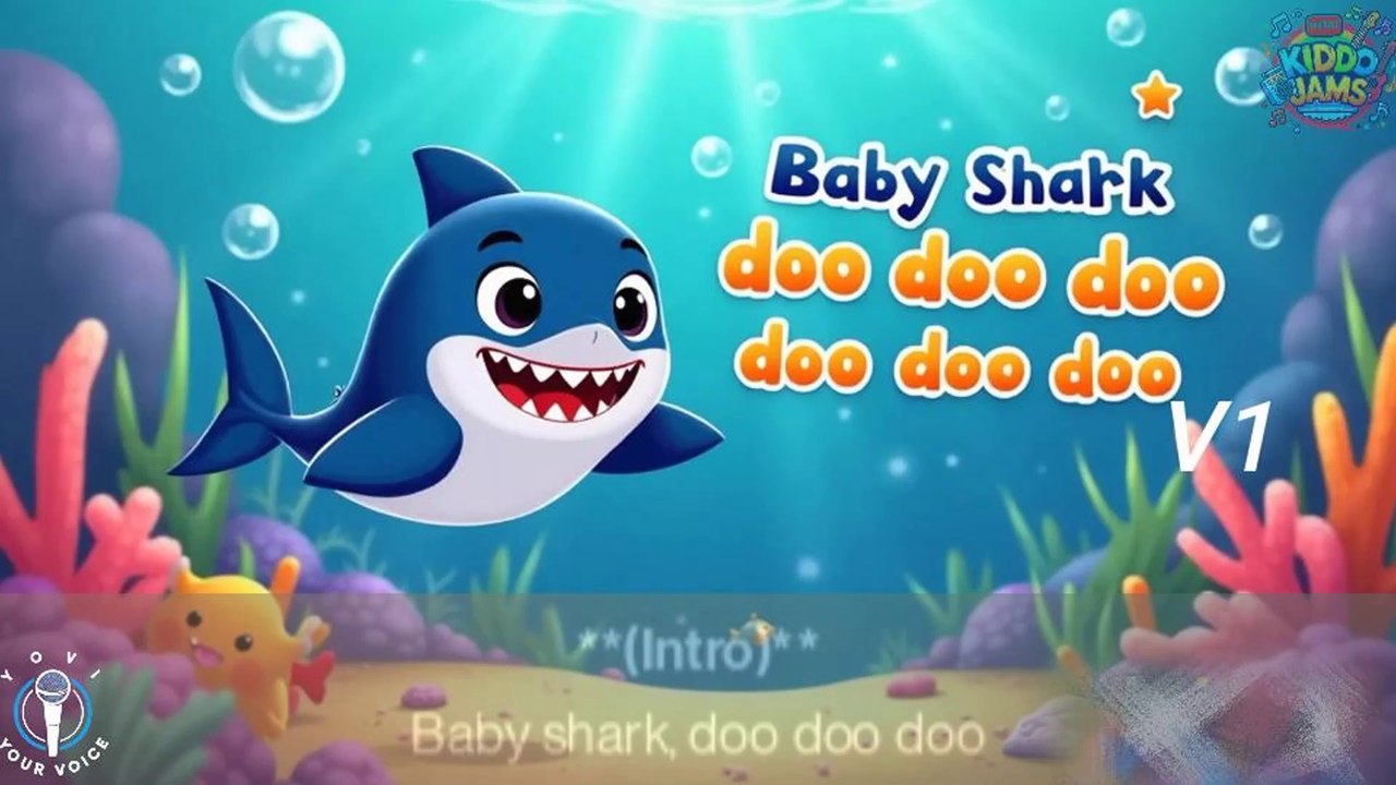 Baby shark With a twist V1 #Babysensory  #BabySharkDance #DaddyShark #GrandmaShark
