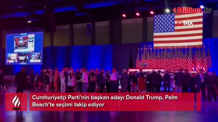 Trump, Palm Beach’te seçimi takip ediyor