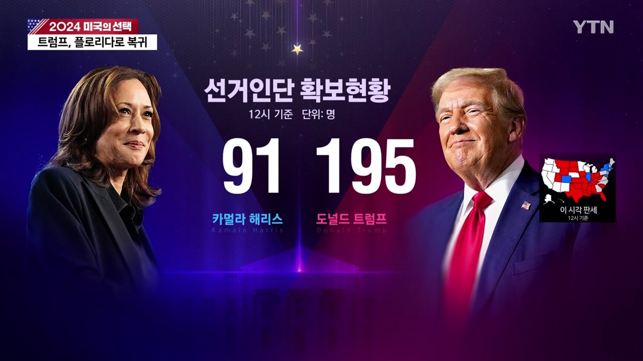 [현장영상+] 2024 미국의 선택...이 시각 개표 상황 / YTN