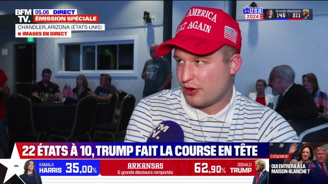 Je suis confiant mais nerveux : dans l'Arizona, les électeurs de Donald Trump suivent les résultats minute par minute