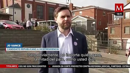 JD Vance confía en la victoria republicana en las elecciones estadounidenses