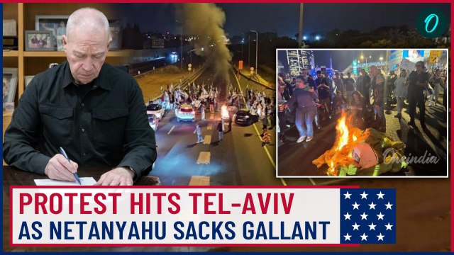 VIDEO | Protests Nationwide: Gallant Firing Sparks Mass Unrest & Rallies, Ayalon Highway Blocked
