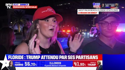Élection américaine: "Je suis optimiste mais je ne veux pas être déçue", assure cette électrice de Donald Trump au QG du candidat