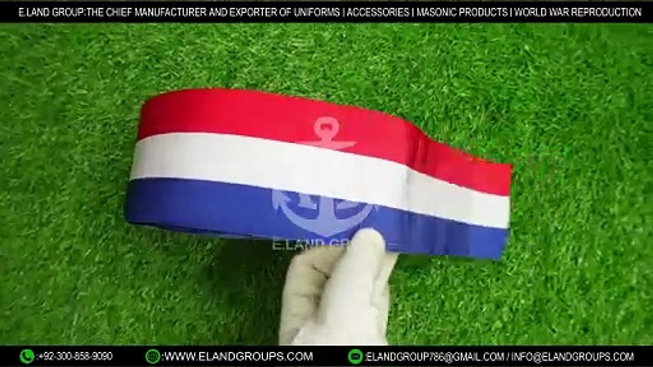 Red White and Blue Medal Ribbon, Striped Grosgrain Ribbon, British Medal Ribbon