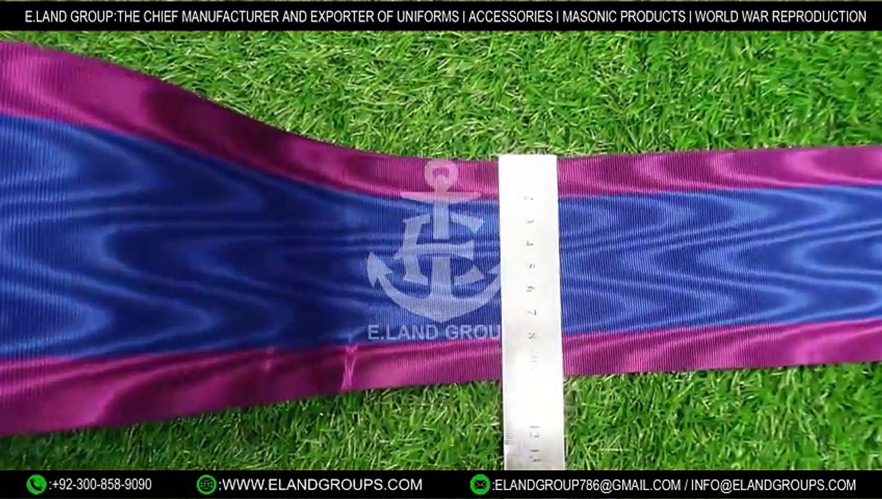 Wholesale Medal Ribbon High Quality , Best Quality Ceremonial Medal Moire Ribbons