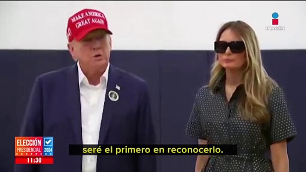 Donald Trump votó en Florida, ¿qué fue lo que dijo? | Cobertura Elecciones 2024