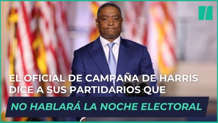 El oficial de campaña de Harris dice a sus partidarios que no hablará la noche electoral