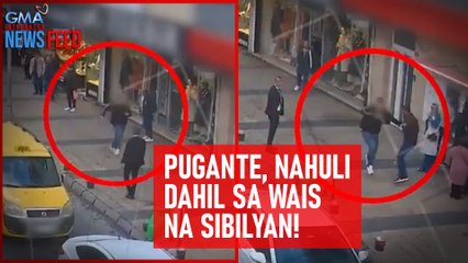 Pugante, nahuli dahil sa wais na sibilyan! | GMA Integrated Newsfeed