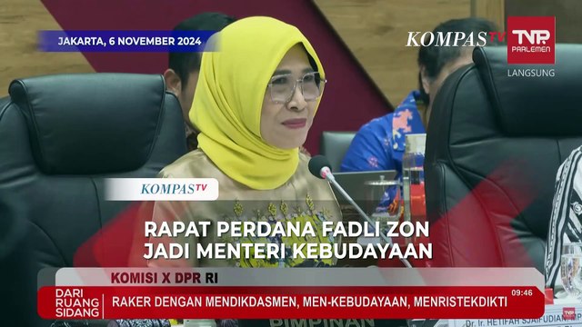 Rapat Perdana Menteri Kebudayaan Fadli Zon Bicara Program Kementerian di Komisi X DPR RI