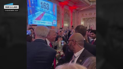 Donald Trump celebra los resultados provisionales