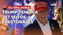 ¡Última Hora! Donald Trump volvería a la Casa Blanca con 277 votos