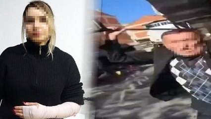 Kiracısına bastonla saldırdı: O anlar kamerada
