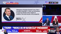 Élection américaine: Emmanuel Macron félicite Donald Trump et se dit 