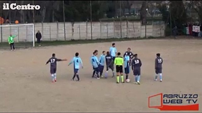 Faresina-Spoltore finisce a calci e pugni