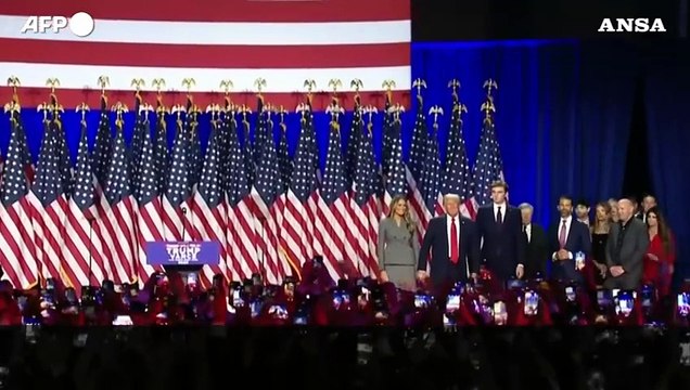 Usa2024, Trump sul palco: Abbiamo fatto la storia, cureremo l'America