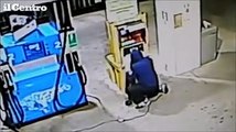Teramo, il colpo al distributore Esso ripreso dalla videosorveglianza