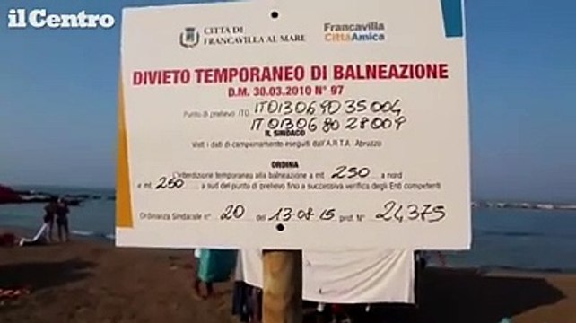 Bagni a Fosso Pretaro nonostante i divieti