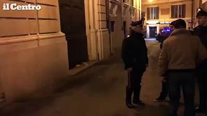 Chieti, allarme bomba davanti alla banca, ma era un petardo