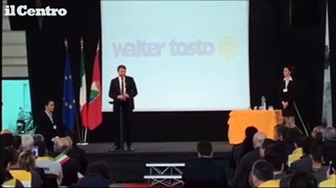 Chieti, Renzi alla Walter Tosto: "Non siamo la Grecia, basta piangerci addosso"