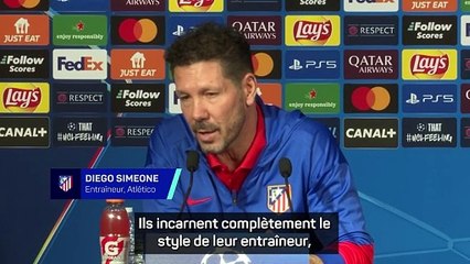 Simeone sur le PSG : "Ils incarnent complètement le style de leur entraîneur"