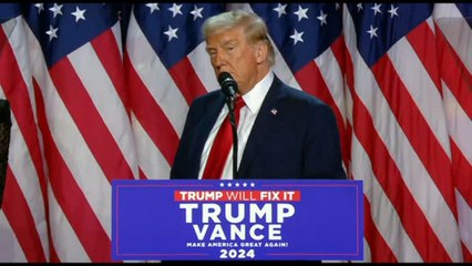 Trump: "Un onore essere stato eletto 47esimo presidente Usa"