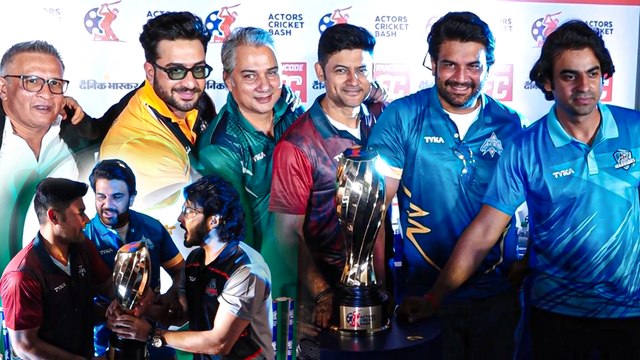 Actor Captains BATTLE For The Trophy! Sharad Kelkar, Aly Goni & Stars At Cricket Bash Launch