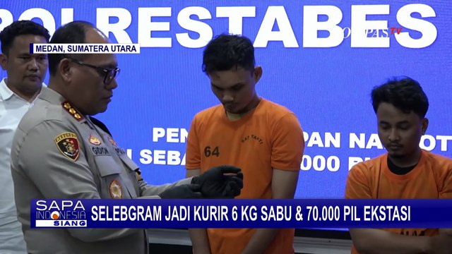 Pura-Pura Jadi Ojek Online, Selebgram Asal Medan Jadi Kurir 6 KG Sabu dan 70.000 Pil Ekstasi