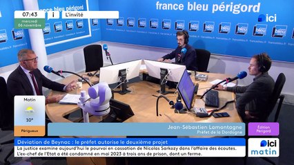 Jean-Sébastien Lamontagne, le préfet de la Dordogne explique pourquoi il donne son accord pour le deuxième projet de déviation de Beynac