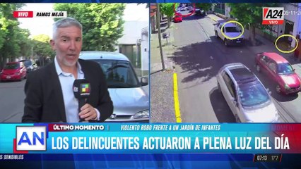 Ramos Mejía: violento robo frente a un jardín de infantes