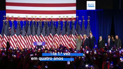 'Fizemos história': Trump declara vitória com cada vez mais estados a penderem para os republicanos