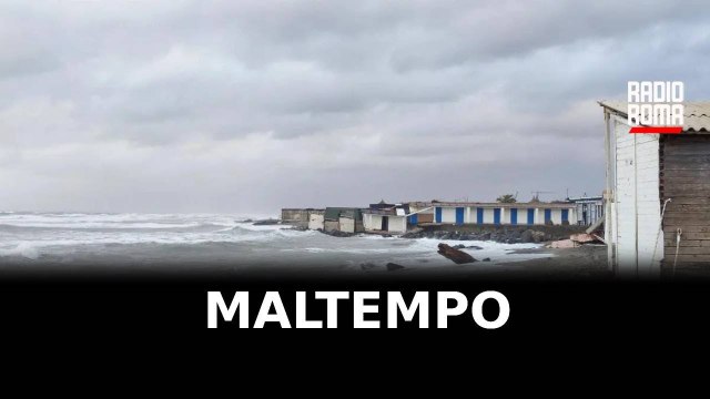 Maltempo a Roma e mareggiate lungo il litorale