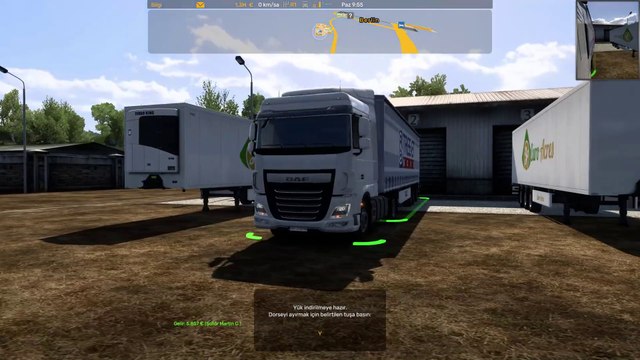 Wooden Beam 22 Tons - Delivery from Poznan City * to Berlin City - #DAF #Trucks - Euro Truck Simulator 2