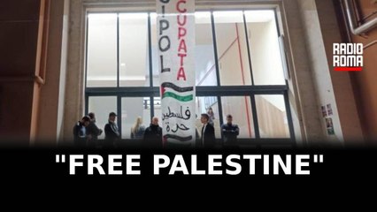"Free Palestine", occupata Facoltà Scienze Politiche a La Sapienza