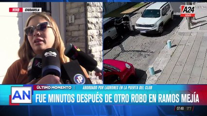 Ciudadela: dejó a su hijo en el club y fue abordada por ladrones
