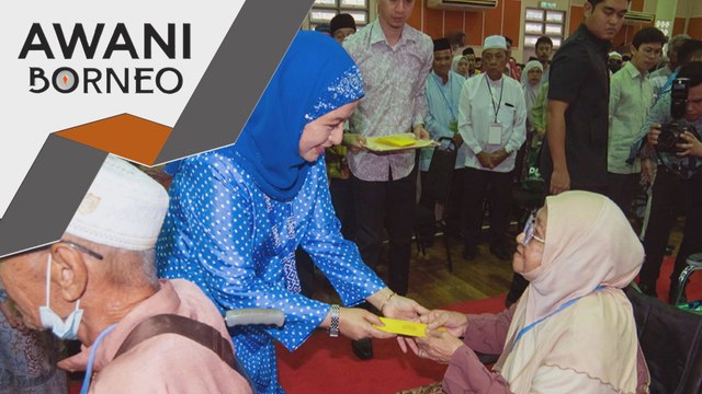Raja Permaisuri Agong kurnia sumbangan kepada asnaf di Labuan
